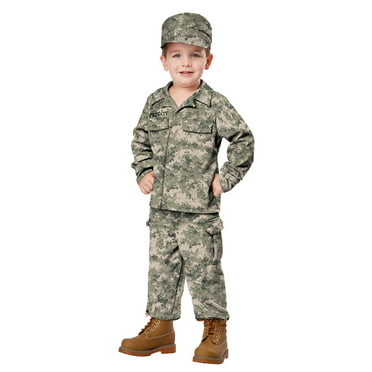 EY46 SWAT Camouflage Army Military Hero Boys Child Soldier Book Week Costume